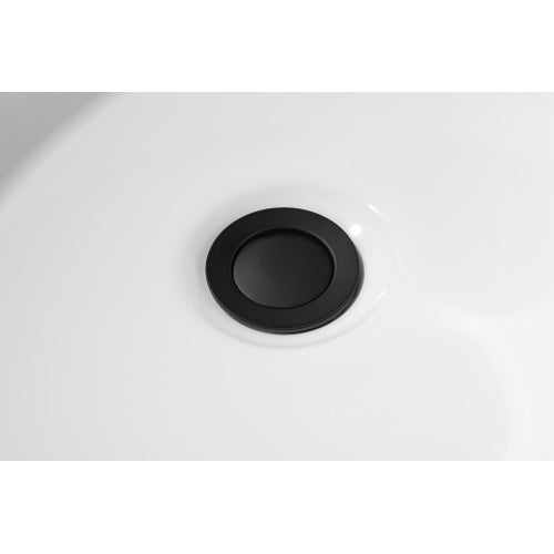 Single Stem Faucet for Bathroom Vanity In Matte Black