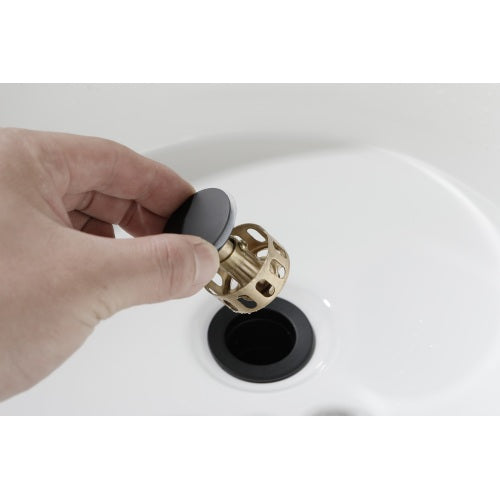 Single Stem Faucet for Bathroom Vanity In Matte Black