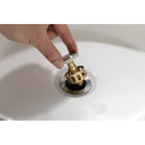 Single Stem Brushed Nickel Faucet for Bathroom Vanity