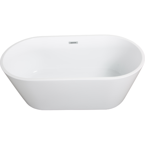Deluxe High-Gloss Acrylic Freestanding Soaking Bathtub