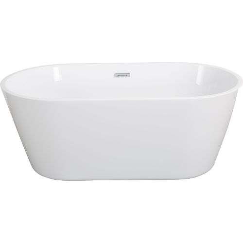 Glossy Acrylic Freestanding Soaking Bathtub