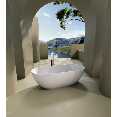 Handcrafted Solid Surface Freestanding Bathtub