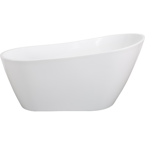 Contemporary High-Gloss Acrylic Freestanding Soaking Bathtub